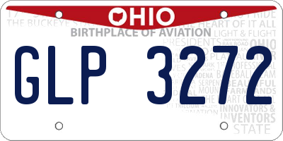 OH license plate GLP3272