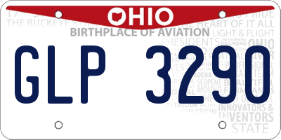 OH license plate GLP3290
