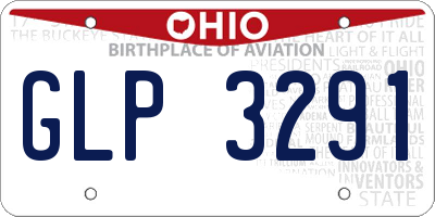 OH license plate GLP3291