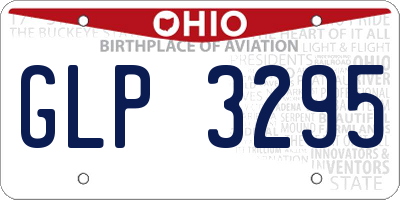 OH license plate GLP3295