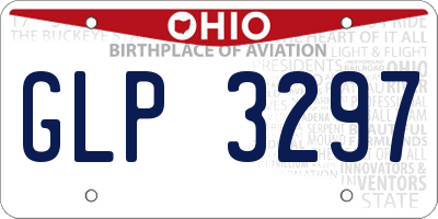 OH license plate GLP3297