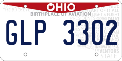 OH license plate GLP3302