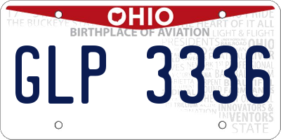 OH license plate GLP3336