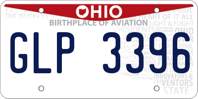 OH license plate GLP3396