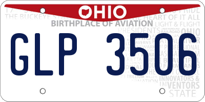 OH license plate GLP3506
