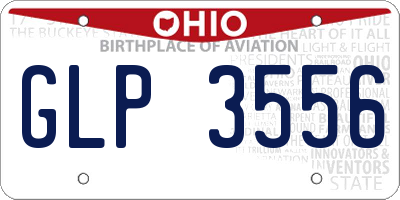 OH license plate GLP3556