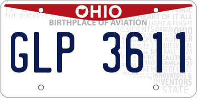 OH license plate GLP3611