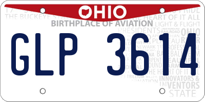 OH license plate GLP3614