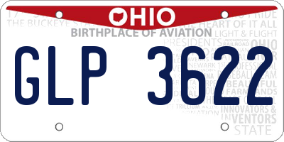 OH license plate GLP3622