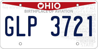 OH license plate GLP3721
