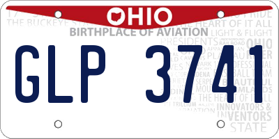 OH license plate GLP3741