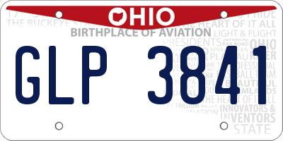 OH license plate GLP3841