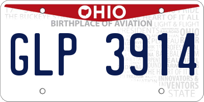 OH license plate GLP3914