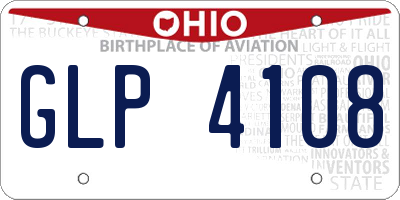 OH license plate GLP4108
