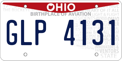 OH license plate GLP4131