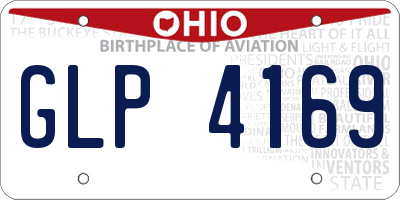 OH license plate GLP4169