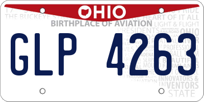 OH license plate GLP4263