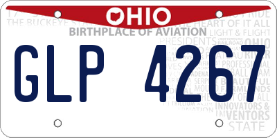 OH license plate GLP4267