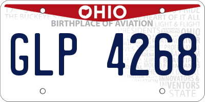 OH license plate GLP4268
