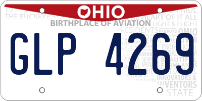 OH license plate GLP4269
