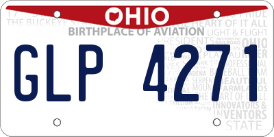 OH license plate GLP4271