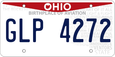 OH license plate GLP4272