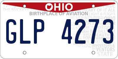 OH license plate GLP4273