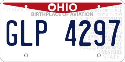 OH license plate GLP4297