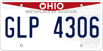OH license plate GLP4306