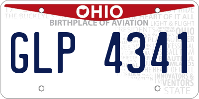 OH license plate GLP4341