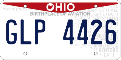 OH license plate GLP4426