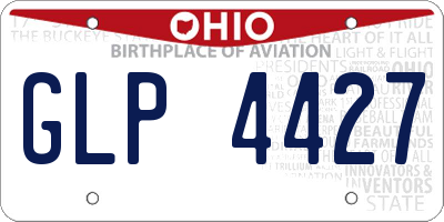 OH license plate GLP4427