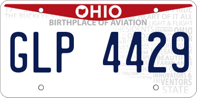 OH license plate GLP4429