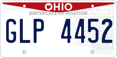 OH license plate GLP4452