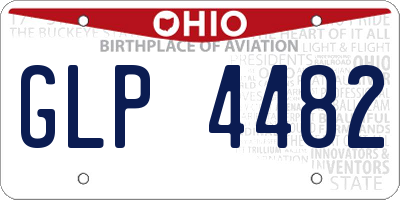 OH license plate GLP4482