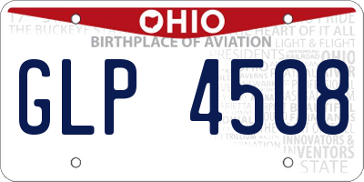 OH license plate GLP4508