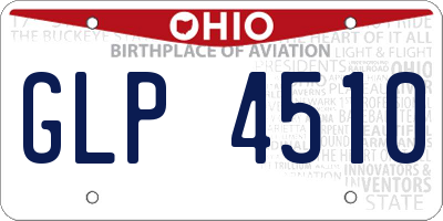 OH license plate GLP4510