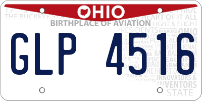 OH license plate GLP4516