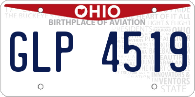 OH license plate GLP4519