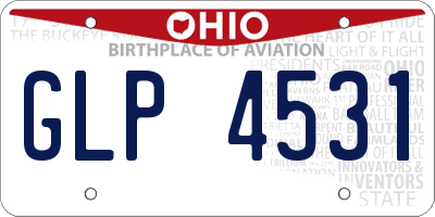 OH license plate GLP4531