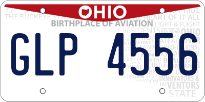 OH license plate GLP4556