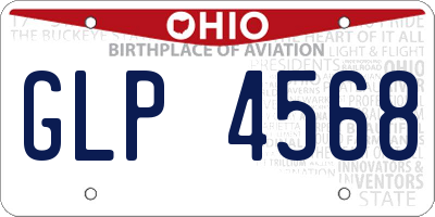 OH license plate GLP4568