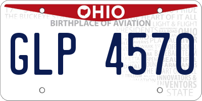 OH license plate GLP4570