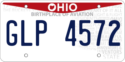 OH license plate GLP4572