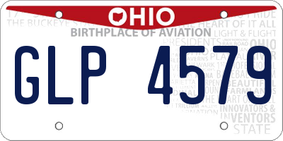 OH license plate GLP4579