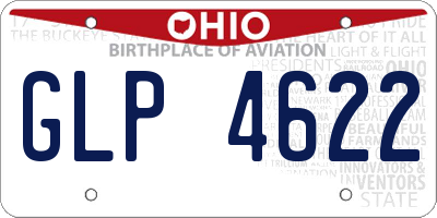 OH license plate GLP4622
