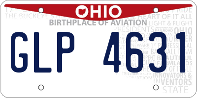OH license plate GLP4631