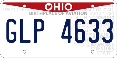 OH license plate GLP4633
