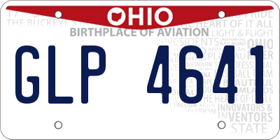 OH license plate GLP4641
