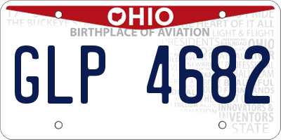 OH license plate GLP4682